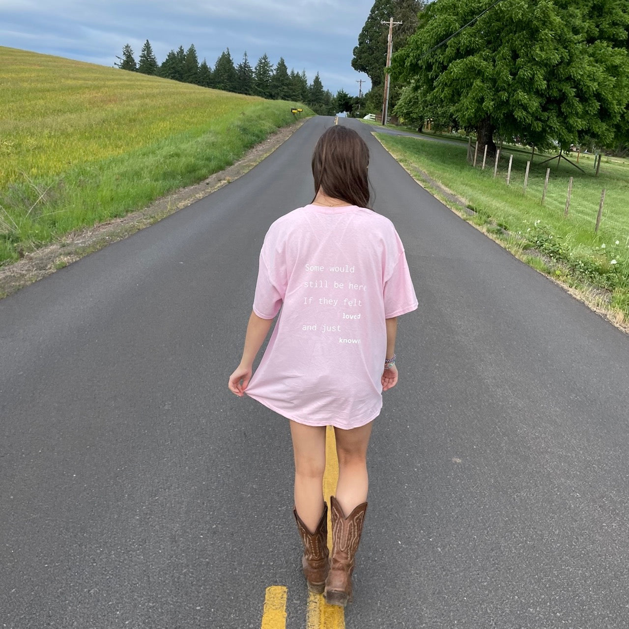 002-B-LIGHTPINK - be love shirt - Some would still be here