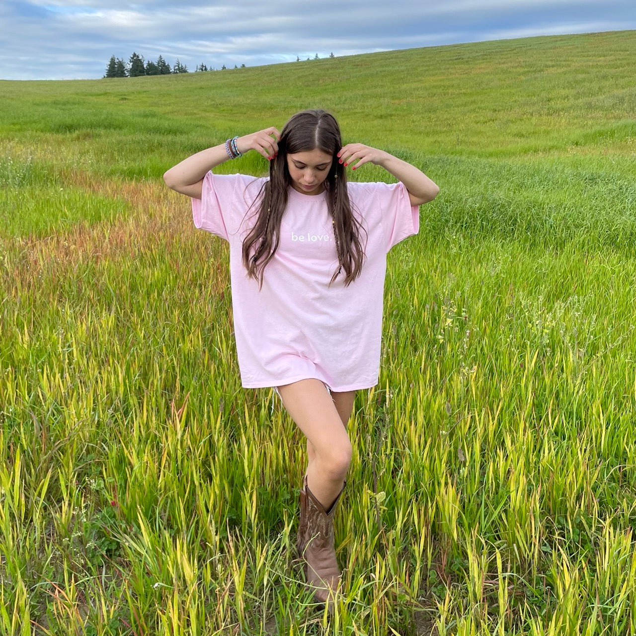 002-B-LIGHTPINK - be love shirt - Some would still be here