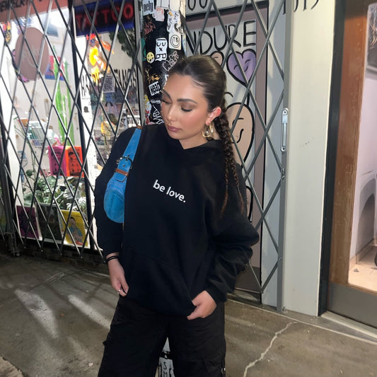 Black be love Hoodie