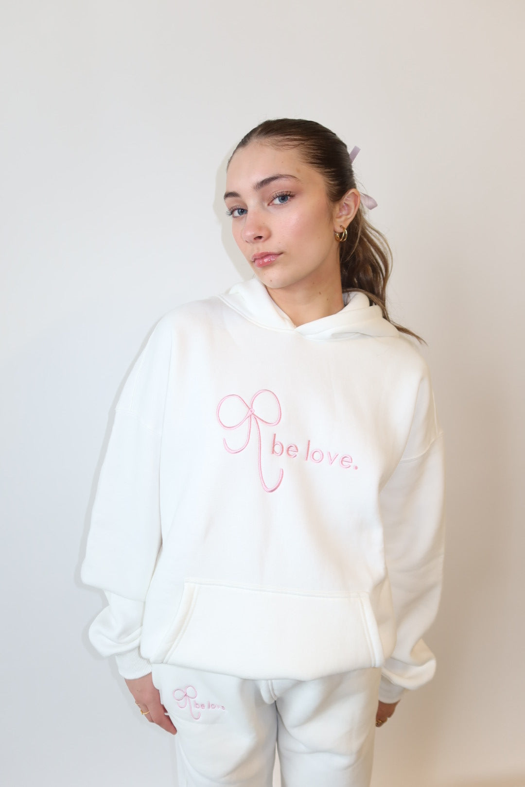 bow hoodie